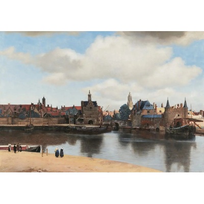 Grafika - Puzzle Vermeer Johannes: View of Delft - 1 000 piese
