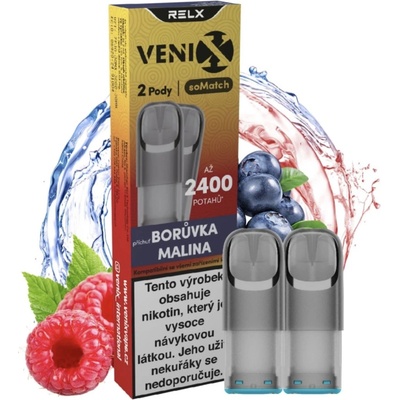 Venix RELX soMatch Pod Blueberry Raspberry 2 ks
