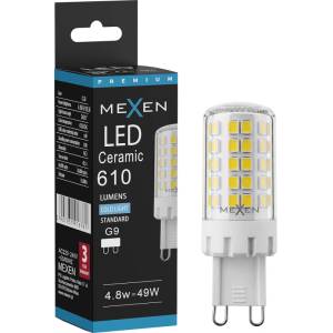 Mexen Aura LED крушка G9, 4, 8W, Студена светлина - 6500K, 610 lm - L121-G9-0565-01 (L121-G9-0565-01)