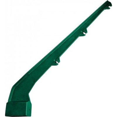 Bavolet na sloupek 60x40 mm, hliník + PVC, jednostranný, zelený