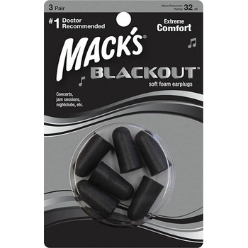 Mack 's Blackout štuple do uší 3 páry