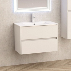 InterCeramic Мебел за баня bg 7955 + мивка icc 8066 - конзолен шкаф с умивалник (bg 7955 + МИВКА icc 8066 БЯЛ ГЛАНЦ)