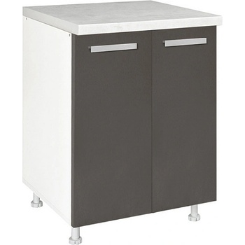 Matis Кухненски шкаф долен с две врати in d60 сив