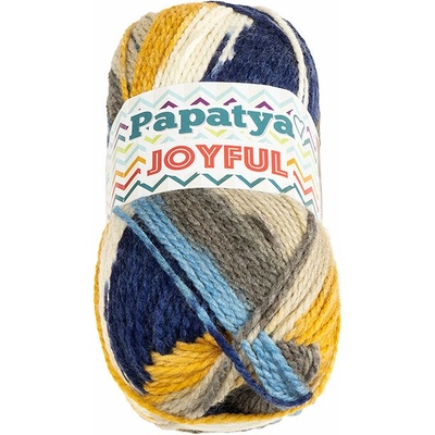 BELLATEX Joyful 100 g - 15 biela, modrá, sivá, žltá