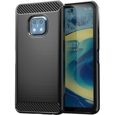 Гръб Carbon fiber soft tpu за Nokia XR 20 - Черен
