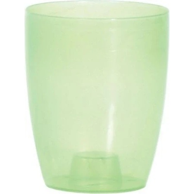 Prosperplast Květináč Coubi Orchidea zelený transparentní I mat 13,2 cm