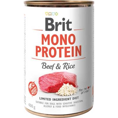 Brit mono protein говеждо месо и кафяв ориз 400г