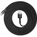 Baseus CAMKLF-HG1 USB, Micro USB, 2A, 3m, černý/sivý