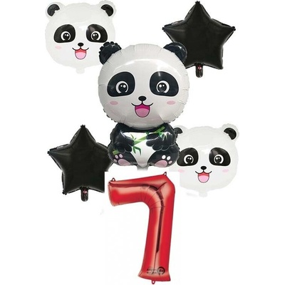 Balónkový set Panda 7.narozeniny