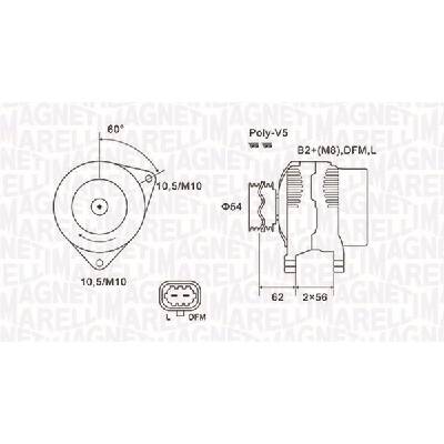 Alternátor MAGNETI MARELLI 063731940010