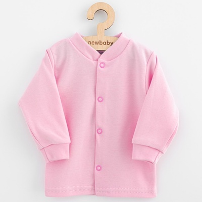 New Baby Kojenecký bavlněný kabátek Happy Elephant pink – Zboží Mobilmania