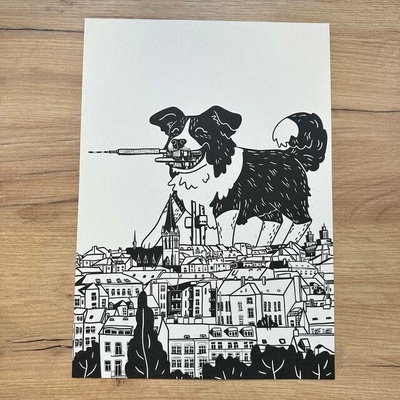 Tisk A3 Phantoms in Prague Dogzilla