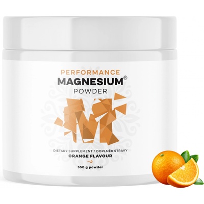 BrainMax Performance Magnesium Powder Pomeranč 550 g