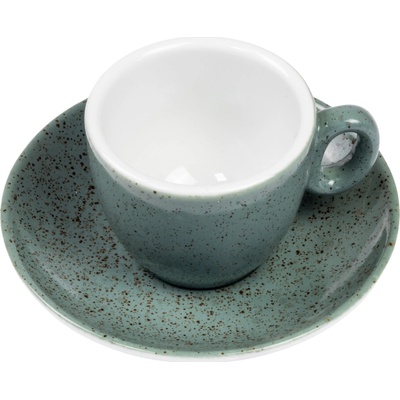 SABBIA zelená šálka s podšálkou na ESPRESSO 70 ml