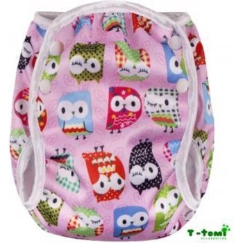 T-tomi Plienkové plavky Pink owl / růžová sova