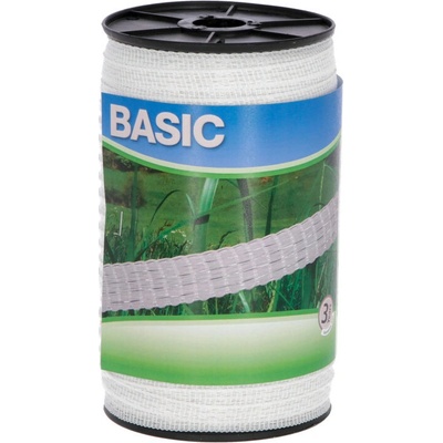 Agrofortel Ohradníková páska BASIC 10 mm, 200 m, 4 x 0,16 Niro, biela