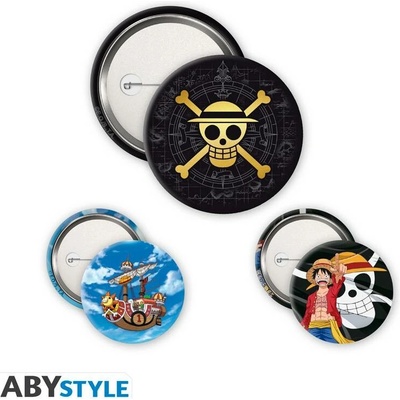 ABYstyle Sada odznaků Skull & Luffy One Piece