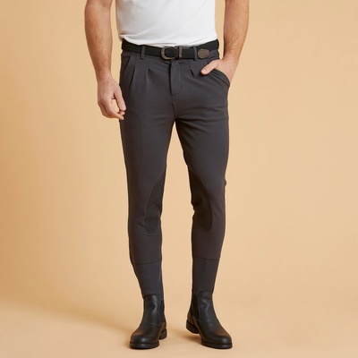 FOUGANZA Pánské jezdecké rajtky 500 tmavě šedé – Zboží Mobilmania