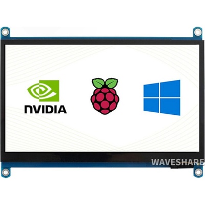 Waveshare 7" LCD (H) displej, 1024×600, IPS, HDMI, kapacitní