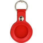  Ключодържател от изкуствена кожа за Apple AirTag - Tel PU Leather Keyring (червен)