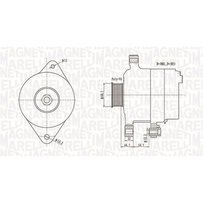 Alternátor MAGNETI MARELLI 063732062010
