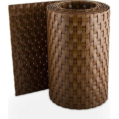 Ratanový plotový stínící pás - medově hnědá, 19cm x 2,55m (Stínící pás na zastínění plotových panelů, rozměr balení 19x255cm)