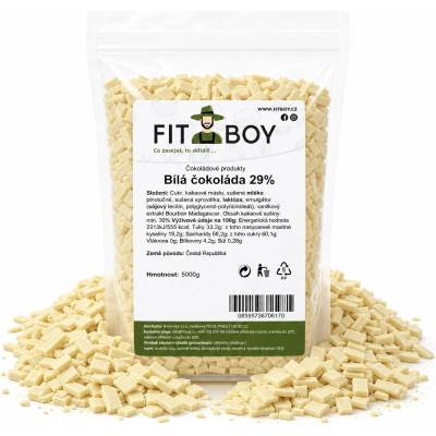 Fitboy Biela čokoláda 29% 5 kg