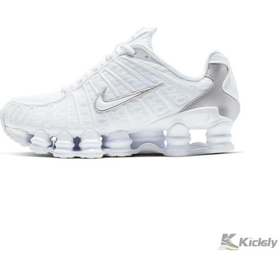 Nike Shox TL White Metallic Silver Max Orange AR3566-100