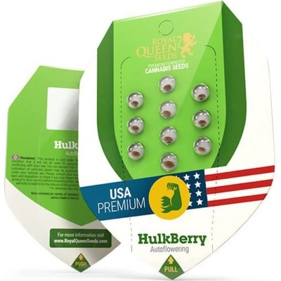 Royal Queen Seeds HulkBerry AUTO semienka neobsahujú THC 3 ks