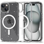 Tech-Protect Magsafe Калъф за iPhone 15 Plus, Tech-Protect Hybrid FlexAir Glitter Clear Case, Прозрачен (9490713936412)