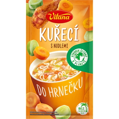 Vitana Do hrnečku Instantní kuřecí polévka s nudlemi 14g
