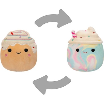 Squishmallows Jazwares 2v1 frappé Kelen a skořicová rolka Rease