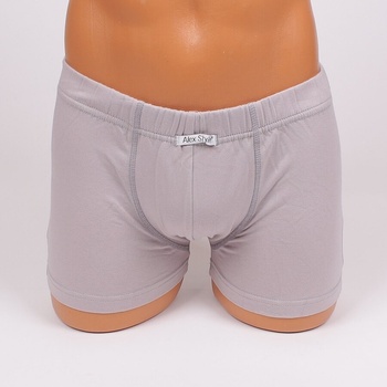 Мъжки памучен боксер в светлосиво