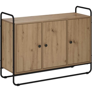 vidaXL Бюфет Дъб артизан 102 x 35 x 75 см Обработено дърво (8007977)