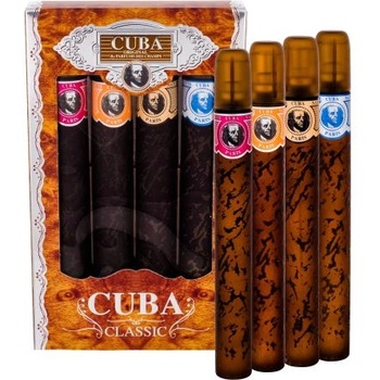 Cuba Classic подаръчен комплект: EDT Blue 35 ml + EDT Yellow 35 ml+ EDT Red 35 ml+ EDT Orange 35 ml за мъже