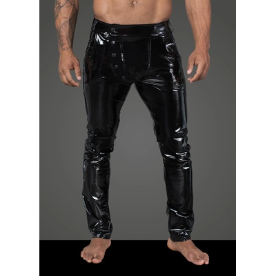 Noir Handmade H060 Men's Long Pants Made of Elastic PVC L