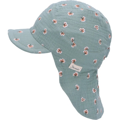 Sterntaler Зелена детска шапка с козирка и платка на врата, UV 50+, Sterntaler (1412322-275)