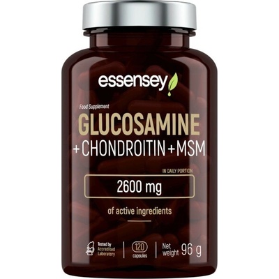 Essensey Chondroitin + Glukosamin + MSM 120 kapslí