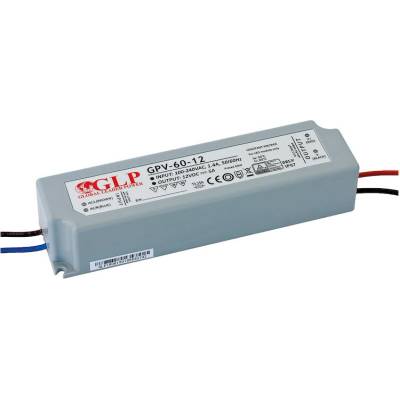 Wireli Zdroj napätia 12V 60W 5A IP67 GLP typ GPV-60-12