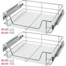 Tectake 403442 teleskopická zásuvka do kuchyně / ložnice 60 cm 2 ks