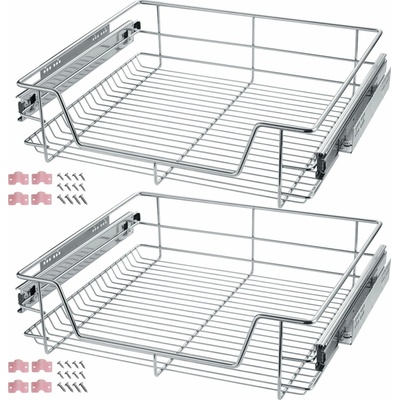 Tectake 403442 teleskopická zásuvka do kuchyně / ložnice 60 cm 2 ks