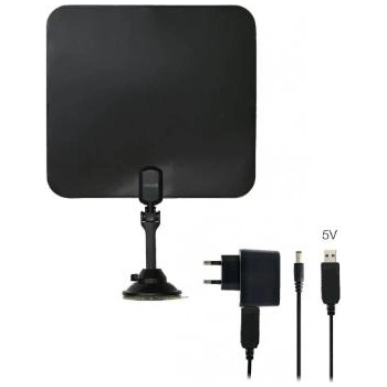 EVOLVEO Xany 2C LTE 230 / 5 V, 41 dBi активна вътрешна антена DVB-T/T2, LTE филтър