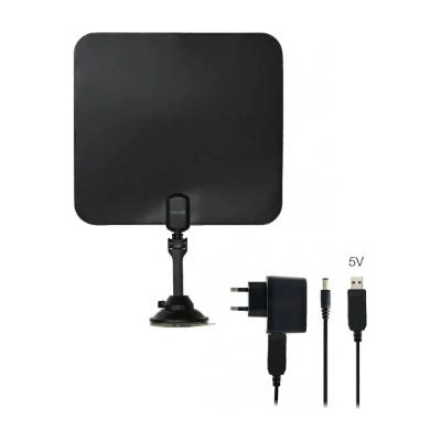EVOLVEO Xany 2C LTE 230 / 5 V, 41 dBi активна вътрешна антена DVB-T/T2, LTE филтър