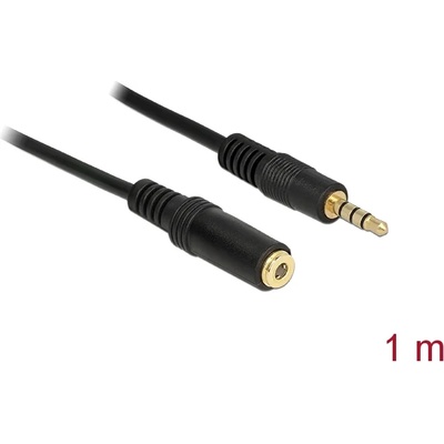 Delock Удължителен кабел Аудио стерео жак 3.5 мм мъжки/женски IPhone 4 pin 1 м