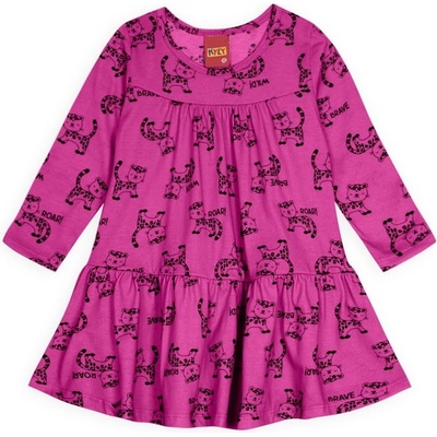 Dívčí šaty KYLY WILD růžové