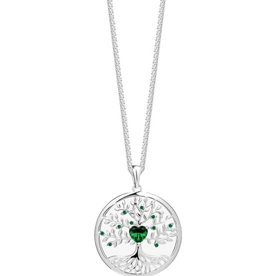 Preciosa Krásny strieborný náhrdelník strom života sparkling tree of life 5329 66