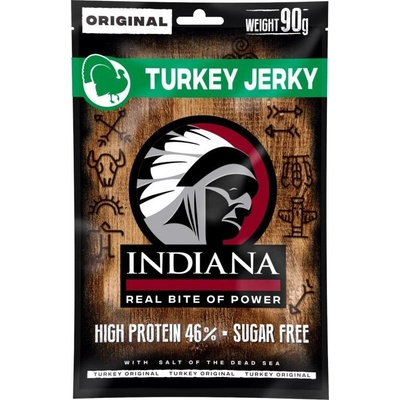 Indiana Jerky Sušené mäso Turkey Original 90 g