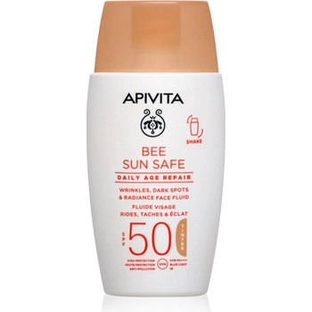 APIVITA Bee Sun Safe Daily Age Repair Tinted Fluid SPF50 тониращ защитен крем SPF 50 50ml