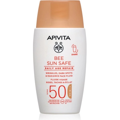 APIVITA Bee Sun Safe Daily Age Repair Tinted Fluid SPF50 тониращ защитен крем SPF 50 50ml