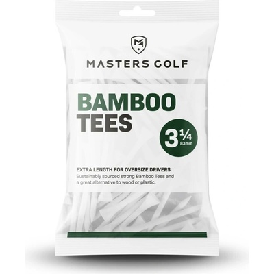 Masters Golf Bamboo Tees 3 1/4 (83 mm) bambusové biele 15 ks